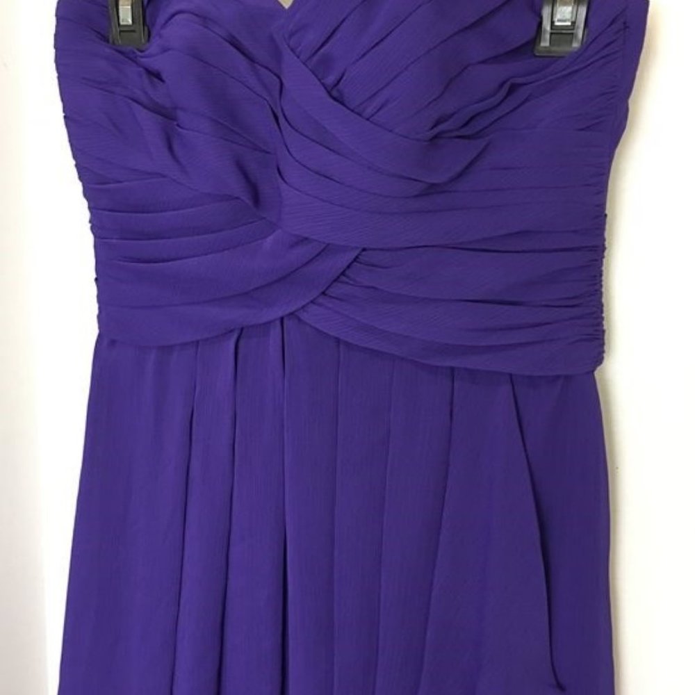 DAVID'S BRIDAL , ruffled Cocktail dress , size 4 N